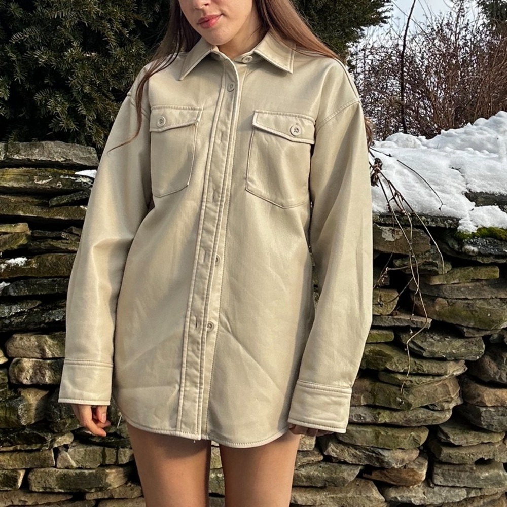 Aritzia babaton leather jacket